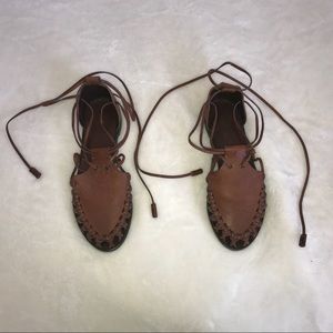Ralph Lauren lace up sandals